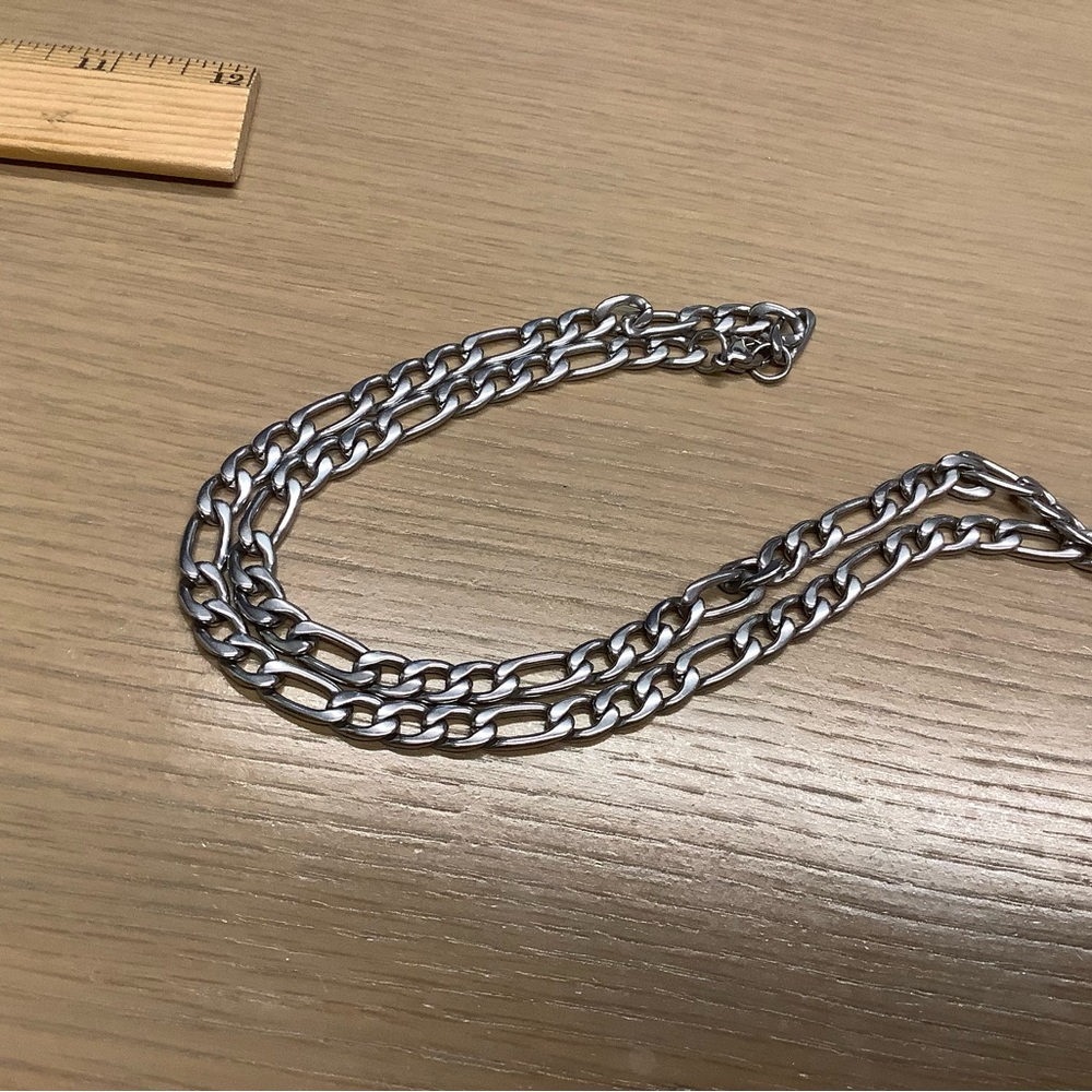 Cuban link stainless Steele men's necklace